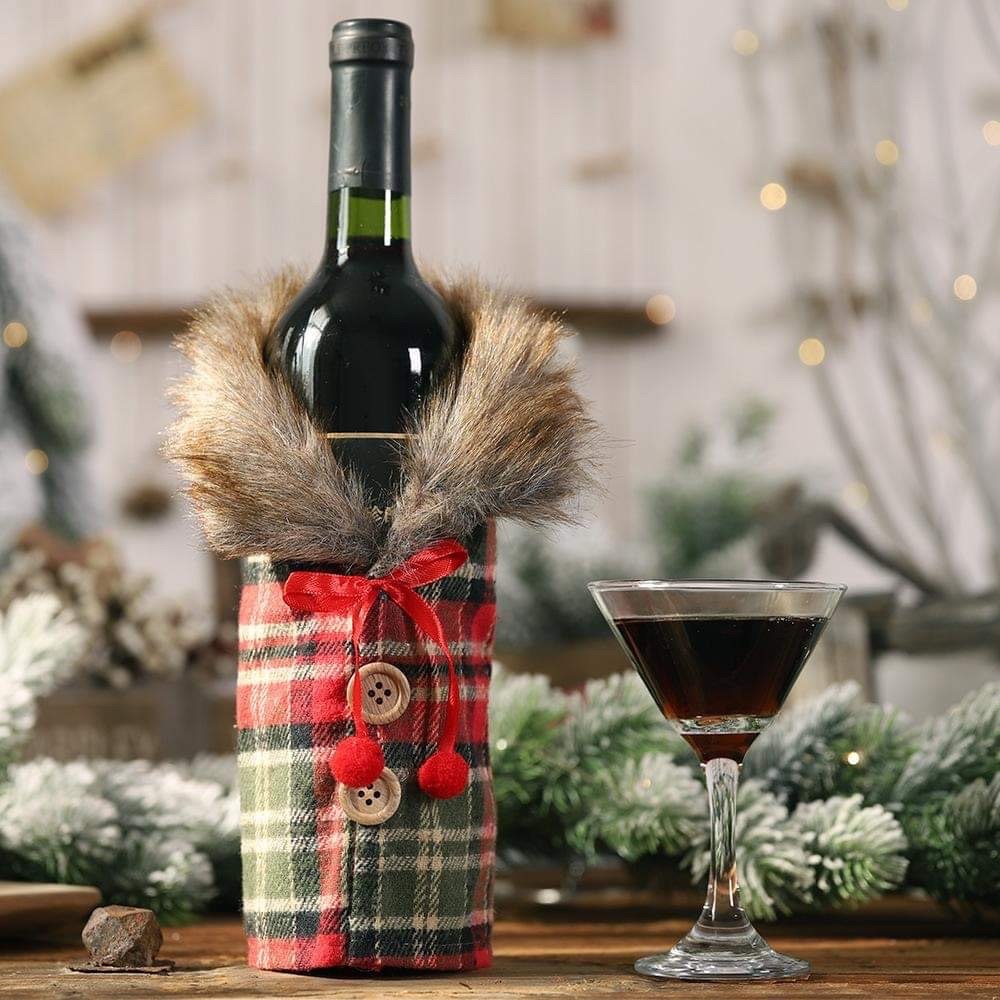 Christmas Wine Bottle Cover Set (Set of 2)